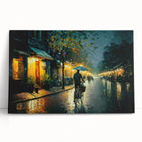 Stretched canvas artwork showcasing a serene landscape road scene, featuring vibrant colors and detailed textures, perfect for modern home decor. Ideal for enhancing living spaces with natural beauty and artistic flair.