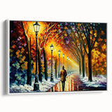 Framed canvas wall art showcasing a serene landscape with winding roads, featuring soft colors and a modern design, perfect for home decor enhancement.