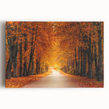 Stretched canvas wall art showcasing a scenic landscape with winding roads, vibrant greens, and blue skies, perfect for home decor and nature lovers.