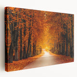 Stretched canvas wall art showcasing a vibrant landscape design with winding roads, perfect for modern home decor. Ideal for enhancing living spaces and adding color.