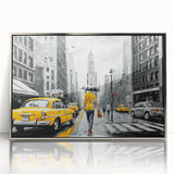 Framed acrylic wall art showcasing a modern landscape design with winding roads and vibrant colors, ideal for enhancing contemporary home decor. The sleek silver frame adds elegance to any setting.
