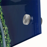 Vibrant close-up of an acrylic wall art piece showcasing a colorful landscape with winding roads and abstract shapes, perfect for modern home decor.