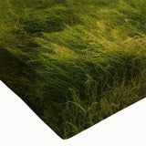 Close-up of a stretched canvas featuring a vibrant landscape design with winding roads, showcasing rich colors and intricate details, perfect for modern home decor.