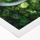 Rolled canvas artwork showcasing a vibrant landscape road design, featuring rich colors and intricate details, ideal for modern home decor and artistic expression.