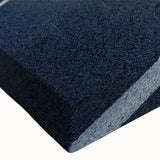 Close-up of a stretched canvas wall art piece showcasing a vibrant landscape design featuring winding roads and lush greenery, perfect for modern home decor.