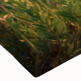 Close-up of a stretched canvas wall art piece showcasing an intricate landscape design with winding roads, vibrant colors, and detailed textures, perfect for modern home decor.