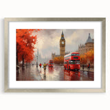 Framed wall art from the Landscapes Roads Design collection, showcasing a silver mat around a scenic landscape print, ideal for modern home decor.