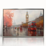 Framed acrylic wall art showcasing a scenic landscape with winding roads, featuring a silver frame. Ideal for modern home decor, adding elegance and tranquility.