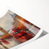 Rolled print showcasing a serene landscape with winding roads and vibrant colors, perfect for home decor. Ideal for art enthusiasts seeking modern wall art inspiration.