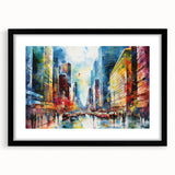 Framed landscape wall art featuring a serene road design, elegantly matted with a black frame, ideal for home decor and interior design enthusiasts. Perfect for adding a touch of nature-inspired elegance to any room.