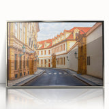 Framed acrylic wall art showcasing a scenic landscape road design in silver, adding a modern touch to home decor. Ideal for contemporary living spaces, this artwork enhances interior aesthetics with its vibrant colors and intricate details.