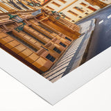 Serene landscape wall art featuring winding roads and lush greenery, printed on high-quality rolled canvas, perfect for home decor and design aesthetics.