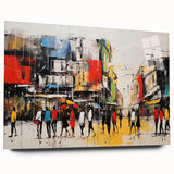 Acrylic glass wall art collection showcasing a scenic landscape road design, featuring vibrant colors and intricate details, perfect for home decor enhancement.