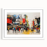 Framed wall art collection showcasing a scenic landscape road design, presented in a sleek white frame with a mat, perfect for enhancing home decor and interior aesthetics.