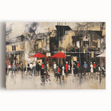 Stretched canvas wall art showcasing a serene landscape of winding roads through lush greenery, perfect for enhancing home decor with a touch of nature.