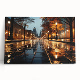 Stretched canvas wall art showcasing a vibrant landscape with winding roads, rich colors, and intricate details, perfect for modern home decor. Ideal for enhancing living spaces with artistic flair.