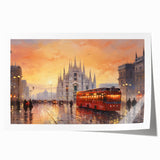 Beautiful rolled print showcasing a serene landscape road design, featuring vibrant colors and intricate details, perfect for home decor and wall art enthusiasts.