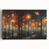 Stretched canvas wall art showcasing a vibrant landscape road design, featuring rich colors and intricate details, perfect for modern home decor.