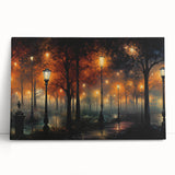 Stretched canvas wall art showcasing a serene landscape with winding roads and vibrant greenery, ideal for home decor or office spaces, enhancing any environment with its calming aesthetic.