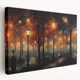 Stretched canvas wall art showcasing a scenic landscape with winding roads and vibrant colors, ideal for home decor and artistic ambiance.