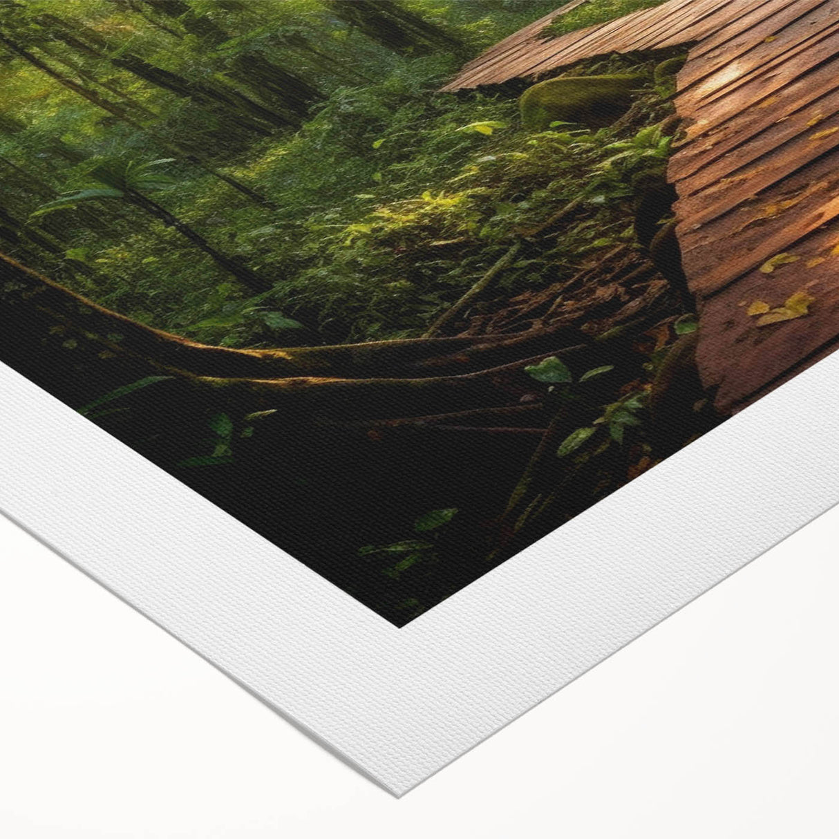 Stunning rolled canvas artwork showcasing a serene landscape with winding roads, vibrant colors, and intricate details, perfect for home decor or office spaces.
