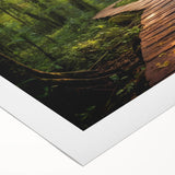 Stunning rolled canvas artwork showcasing a serene landscape with winding roads, vibrant colors, and intricate details, perfect for home decor or office spaces.