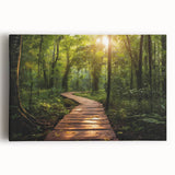 Stretched canvas wall art showcasing a scenic landscape with winding roads and vibrant colors, perfect for adding depth to modern decor. Ideal for nature lovers.