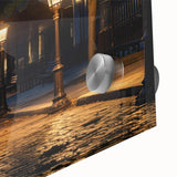 Close-up of a vibrant acrylic glass wall art piece showcasing a winding road through a lush landscape, perfect for modern home décor. The design features rich colors and intricate details, enhancing any interior space with a touch of nature-inspired elegance.