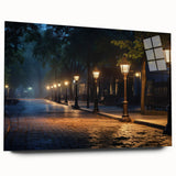 Acrylic glass wall art showcasing a vibrant landscape road design, featuring vivid colors and intricate details, perfect for modern home decor. Ideal for enhancing living spaces with artistic flair.