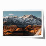 Vibrant rolled canvas print showcasing a scenic landscape with winding roads, featuring rich colors and intricate details, ideal for home decor and wall art enthusiasts.