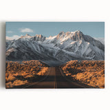 Stretched canvas artwork showcasing a vibrant landscape road design, featuring lush greenery and a winding path, ideal for enhancing home decor with nature-inspired themes.