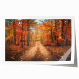 Colorful abstract landscape print showcasing winding roads and vibrant scenery, ideal for modern home decor. Perfect for adding a creative touch to living spaces.