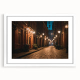 Framed wall art collection featuring a picturesque landscape design with roads, presented in a white mat and frame, ideal for enhancing home decor aesthetics.