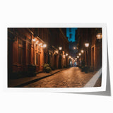 Vibrant rolled print of a landscape road design, showcasing lush greenery and winding paths, ideal for home decor or art collection, packaged securely.