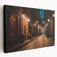 Stretched canvas wall art featuring a scenic landscape design with winding roads and vibrant colors, ideal for modern home decor. Perfect for adding depth and character to living spaces.