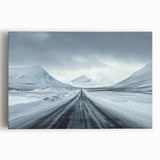 Vibrant stretched canvas artwork showcasing a scenic landscape with winding roads and lush greenery, perfect for enhancing modern home decor aesthetics.