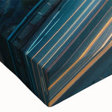 Close-up of a vibrant stretched canvas featuring a serene landscape with winding roads and lush greenery, perfect for home decor. Ideal for art enthusiasts seeking nature-inspired wall art that enhances interior spaces.