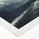 Stylish rolled canvas wall art showcasing a vibrant landscape with winding roads and lush greenery, perfect for home decor. Packaged securely in a protective tube.