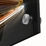 Close-up of a vibrant acrylic glass wall art piece showcasing a scenic landscape and winding road design, ideal for modern home decor and interior design enthusiasts. This artwork adds a touch of elegance and adventure to any living space.