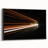 Framed canvas wall art depicting a serene landscape with winding roads, featuring vibrant colors and intricate details, perfect for home decor enhancement.