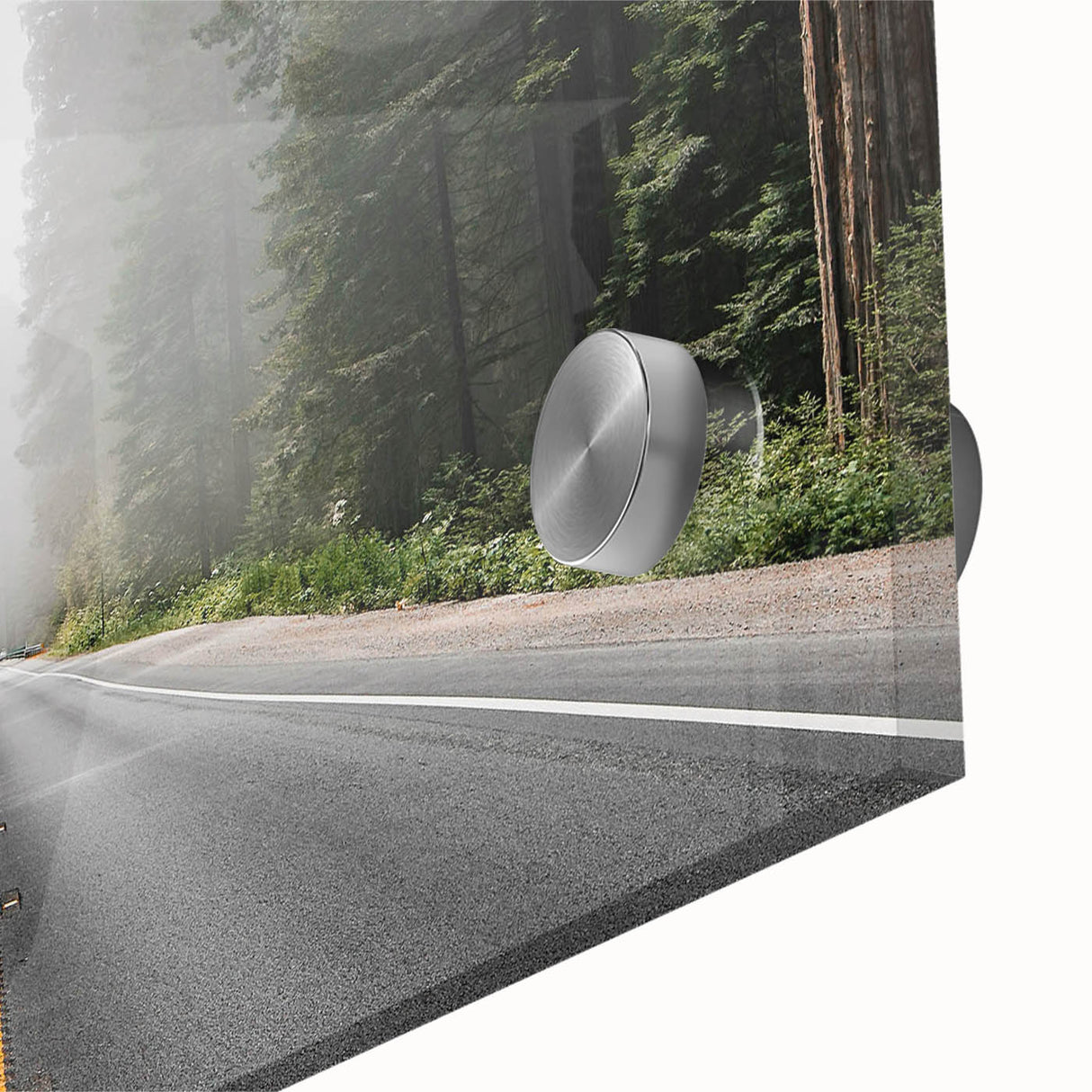 Close-up of a vibrant landscapes and roads design wall art collection featuring acrylic glass finish, showcasing vivid colors and intricate details, perfect for modern home decor.