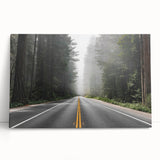 Stretched canvas wall art featuring a vibrant landscape design with winding roads, showcasing rich colors and textures, perfect for modern home decor.