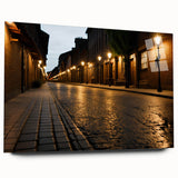 Acrylic glass wall art collection showcasing a vibrant landscape road design, viewed from the side, ideal for modern home decor, enhancing any living space.