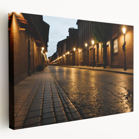 Stretched canvas wall art showcasing a vibrant landscape design with winding roads, perfect for modern home decor. Features rich colors and intricate details for an eye-catching display.