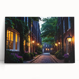 Stretched canvas wall art featuring a stunning landscape design with winding roads, vibrant colors, and a calming atmosphere, perfect for enhancing home decor.