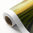 Rolled canvas wall art showcasing a vibrant landscape with winding roads, perfect for home decor. The piece features rich colors and intricate details for a striking visual impact.