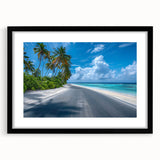 Framed landscape wall art featuring a serene road design, presented in a sleek black frame with a mat, ideal for modern home decor and artistic interiors. The composition highlights earthy tones and inviting scenery, enhancing any living space's aesthetic appeal.
