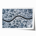 Vibrant rolled print showcasing a scenic landscape road design, featuring rich colors and intricate details, ideal for home decor or art enthusiasts.