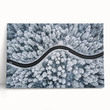Abstract landscape wall art featuring a stretch canvas design with vibrant colors and dynamic road patterns, ideal for modern home decor and artistic interiors.
