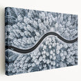Stretched canvas wall art showcasing a vibrant road landscape design with rich colors and intricate details, ideal for modern home decor and art enthusiasts.